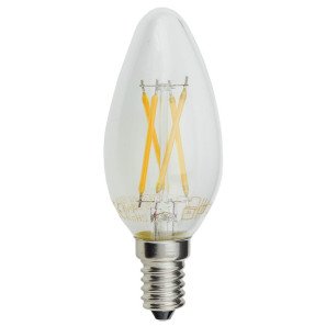 LED lemputė E14 C35 4W, šilta balta šviesa LED lemputė E14 C35 4W, šilta balta šviesa