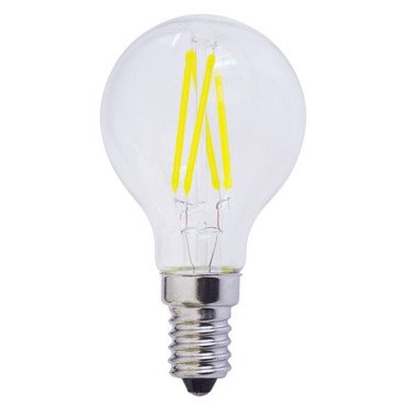 LED lemputė E14 G45 4W, šalta balta šviesa