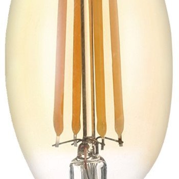 LED lemputė E14 C35 4W, auksinė, šilta balta šviesa