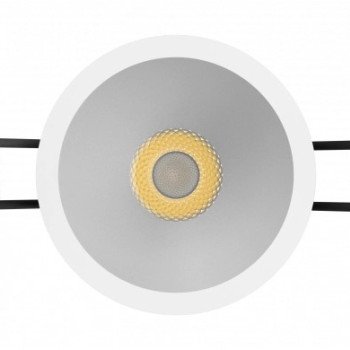 LED šviestuvas, apvalus, baltas, ugniai atsparus, 10W, CCT šviesa
