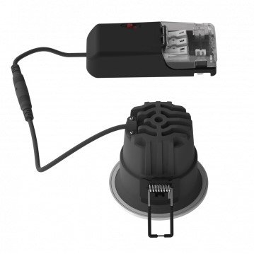 LED šviestuvas, apvalus, baltas, ugniai atsparus, 10W, CCT šviesa LED šviestuvas, apvalus, baltas, ugniai atsparus, 10W, CCT šviesa