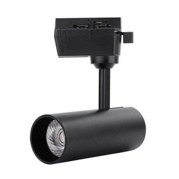 LED bėginis šviestuvas, 1F, 12W, 1200Lm, juodas, neutrali balta šviesa