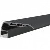 Profilis LED juostai, paviršinis, juodas, baltas dangtelis, 63.5x27.3mm