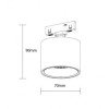 LED magnetinis šviestuvas M05, 7W, neutrali balta šviesa LED magnetinis šviestuvas M05, 7W, neutrali balta šviesa