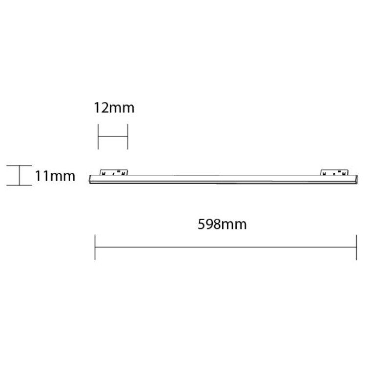 LED magnetinis linijinis šviestuvas M05, 20W, šilta balta šviesa LED magnetinis linijinis šviestuvas M05, 20W, šilta balta šviesa
