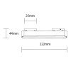 LED magnetinis linijinis šviestuvas M05, 12W, neutrali balta šviesa