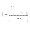 LED magnetinis linijinis šviestuvas M05, 12W, su lęšiais, šilta balta šviesa LED magnetinis linijinis šviestuvas M05, 12W, su lęšiais, šilta balta šviesa