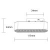 LED magnetinis linijinis šviestuvas M05, 6W, su tinkleliu, šilta balta šviesa LED magnetinis linijinis šviestuvas M05, 6W, su tinkleliu, šilta balta šviesa
