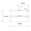 LED magnetinis linijinis šviestuvas M05, 6W, reguliuojamas, šilta balta šviesa LED magnetinis linijinis šviestuvas M05, 6W, reguliuojamas, šilta balta šviesa