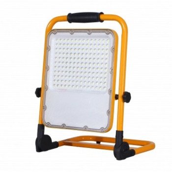 LED prožektorius, nešiojamas, įkraunamas, 50W, USB, šalta balta šviesa