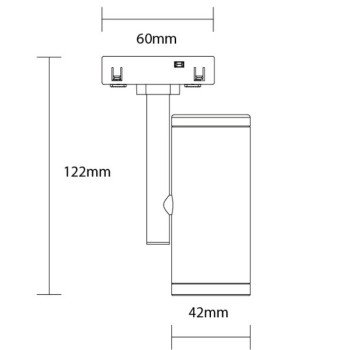 LED magnetinis prožektorius M05, 7W, neutrali balta šviesa