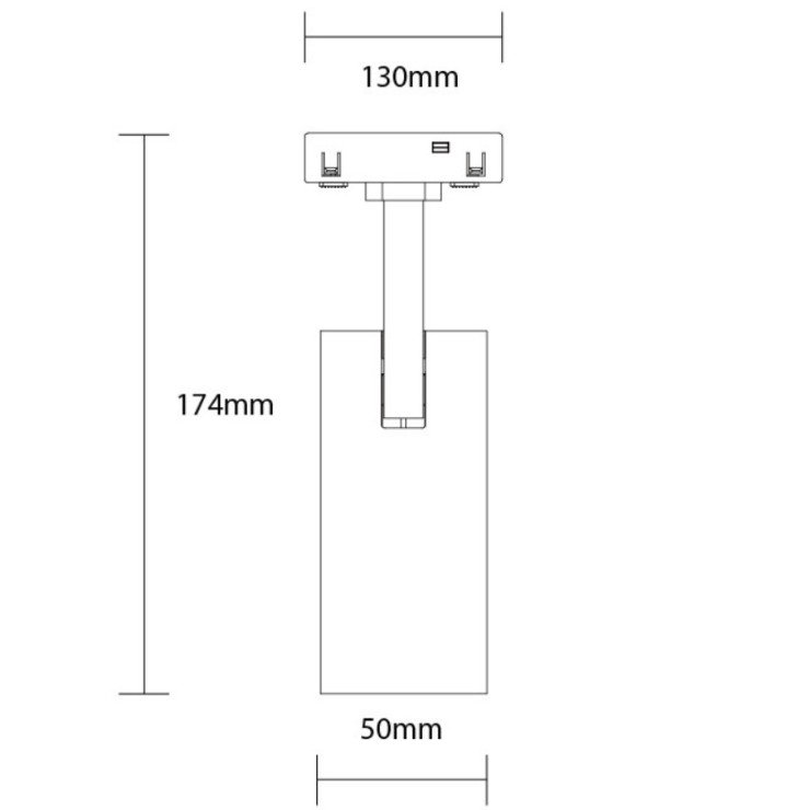 LED magnetinis prožektorius M05, 12W, šilta balta šviesa