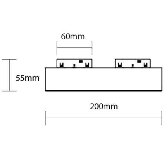 LED magnetinis lubų šviestuvas M05, 20W, neutrali balta šviesa