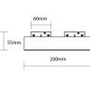 LED magnetinis lubų šviestuvas M05, 20W, šilta balta šviesa LED magnetinis lubų šviestuvas M05, 20W, šilta balta šviesa