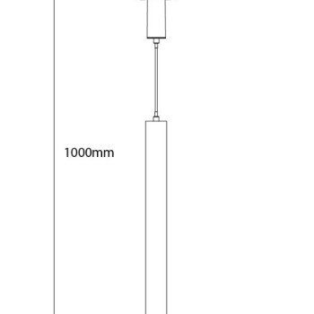 LED magnetinis kabantis šviestuvas M05, 7W, neutrali balta šviesa