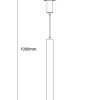 LED magnetinis kabantis šviestuvas M05, 7W, šilta balta šviesa
