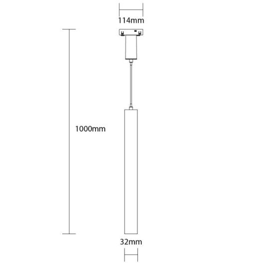 LED magnetinis kabantis šviestuvas M05, 7W, šilta balta šviesa
