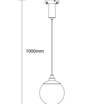 LED magnetinis kabantis šviestuvas M05, 5W, šilta balta šviesa