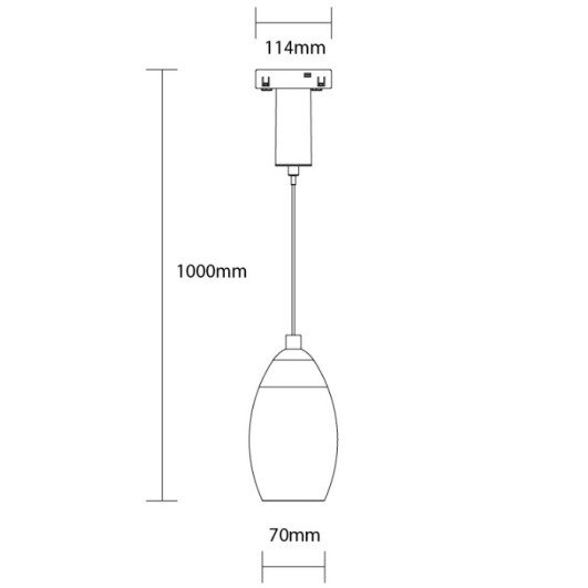 LED magnetinis kabantis šviestuvas M05, 10W, šilta balta šviesa LED magnetinis kabantis šviestuvas M05, 10W, šilta balta šviesa