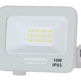 LED prožektorius, baltas, 90Lm/W, 10W, neutrali balta šviesa