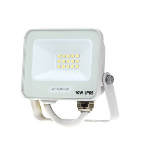 LED prožektorius, baltas, 90Lm/W, 10W, neutrali balta šviesa