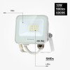 LED prožektorius, baltas, 90Lm/W, 10W, neutrali balta šviesa