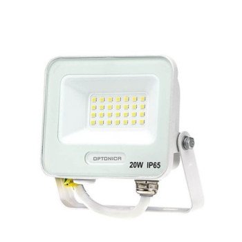 LED prožektorius, baltas, 90Lm/W, 20W, šilta balta šviesa LED prožektorius, baltas, 90Lm/W, 20W, šilta balta šviesa