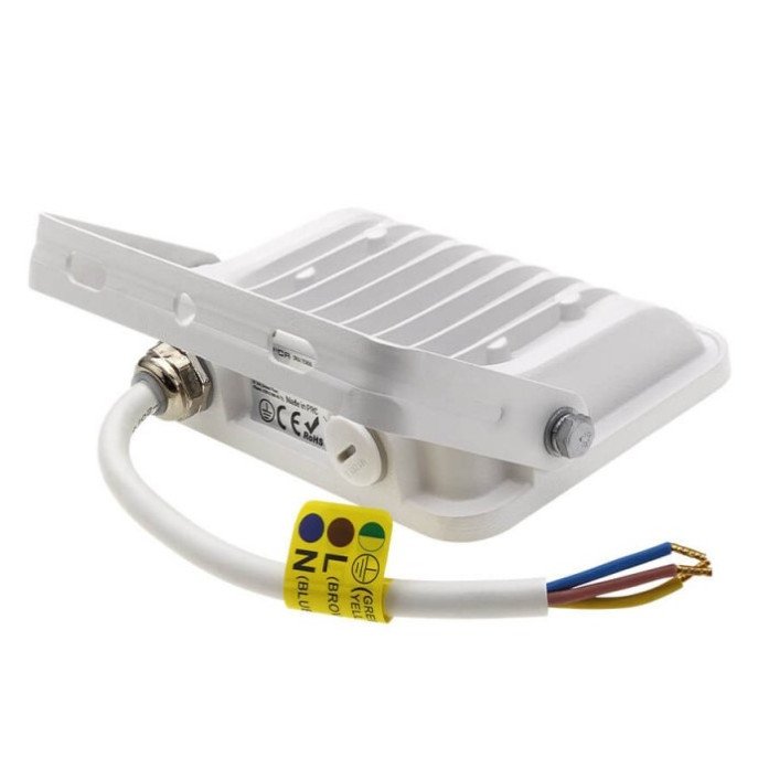 LED prožektorius, baltas, 90Lm/W, 20W, šilta balta šviesa