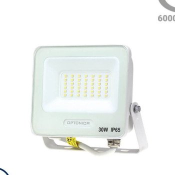 LED prožektorius, baltas, 90Lm/W, 30W, neutrali balta šviesa LED prožektorius, baltas, 90Lm/W, 30W, neutrali balta šviesa