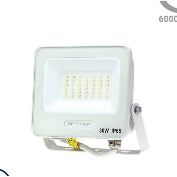 LED prožektorius, baltas, 90Lm/W, 30W, neutrali balta šviesa LED prožektorius, baltas, 90Lm/W, 30W, neutrali balta šviesa