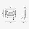 LED prožektorius, baltas, 90Lm/W, 30W, neutrali balta šviesa LED prožektorius, baltas, 90Lm/W, 30W, neutrali balta šviesa