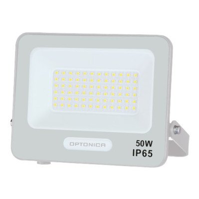 LED prožektorius, baltas, 90Lm/W, 50W, šalta balta šviesa