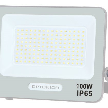 LED prožektorius, baltas, 90Lm/W, 100W, šalta balta šviesa