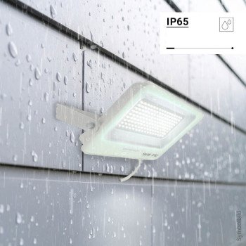LED prožektorius, baltas, 90Lm/W, 100W, neutrali balta šviesa LED prožektorius, baltas, 90Lm/W, 100W, neutrali balta šviesa