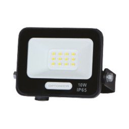 LED prožektorius, juodas, 90Lm/W, 10W, šalta balta šviesa