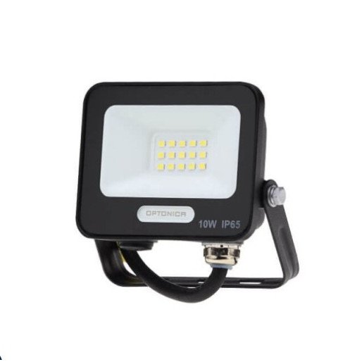 LED prožektorius, juodas, 90Lm/W, 10W, neutrali balta šviesa LED prožektorius, juodas, 90Lm/W, 10W, neutrali balta šviesa