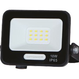 LED prožektorius, juodas, 90Lm/W, 10W, šilta balta šviesa