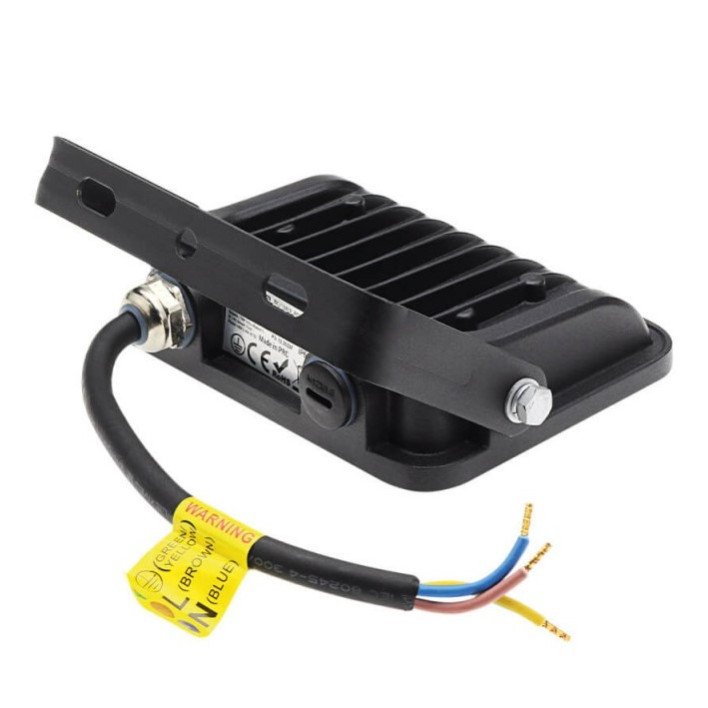 LED prožektorius, juodas, 90Lm/W, 20W, šalta balta šviesa