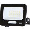 LED prožektorius, juodas, 90Lm/W, 20W, šilta balta šviesa