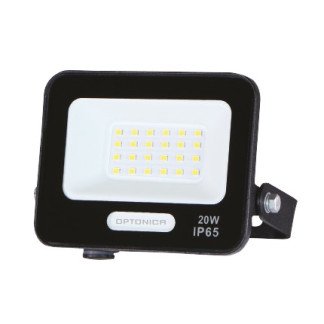 LED prožektorius, juodas, 90Lm/W, 20W, šilta balta šviesa
