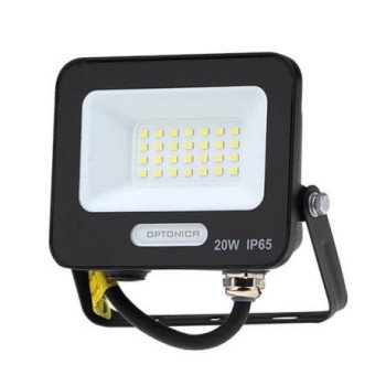 LED prožektorius, juodas, 90Lm/W, 20W, šilta balta šviesa LED prožektorius, juodas, 90Lm/W, 20W, šilta balta šviesa