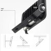 LED prožektorius, juodas, 90Lm/W, 20W, šilta balta šviesa