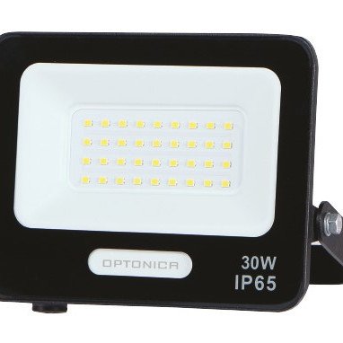 LED prožektorius, juodas, 90Lm/W, 30W, neutrali balta šviesa