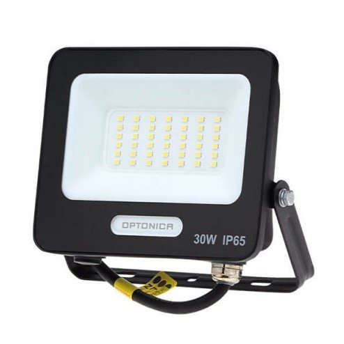 LED prožektorius, juodas, 90Lm/W, 30W, neutrali balta šviesa
