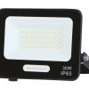 LED prožektorius, juodas, 90Lm/W, 30W, šilta balta šviesa