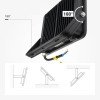 LED prožektorius, juodas, 90Lm/W, 100W, neutrali balta šviesa