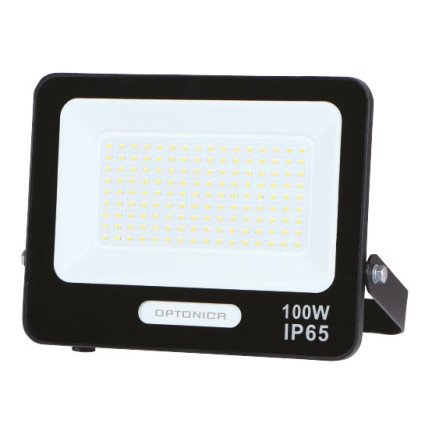 LED prožektorius, juodas, 90Lm/W, 100W, šilta balta šviesa LED prožektorius, juodas, 90Lm/W, 100W, šilta balta šviesa