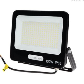 LED prožektorius, juodas, 90Lm/W, 150W, šalta balta šviesa LED prožektorius, juodas, 90Lm/W, 150W, šalta balta šviesa