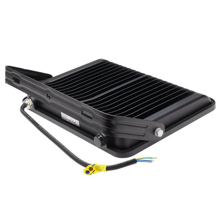LED prožektorius, juodas, 90Lm/W, 150W, neutrali balta šviesa