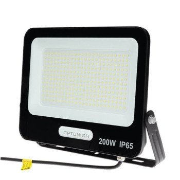 LED prožektorius, juodas, 90Lm/W, 200W, šalta balta šviesa LED prožektorius, juodas, 90Lm/W, 200W, šalta balta šviesa